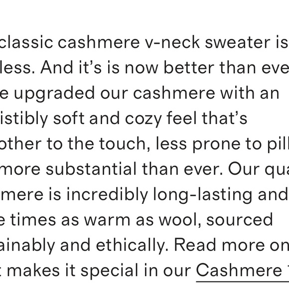 Quince Gray V-Neck chasmere Sweater Sz XL - Picture 7 of 7